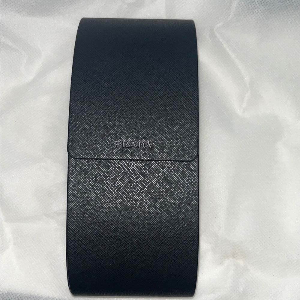 Prada Black Leather Sunglass Case